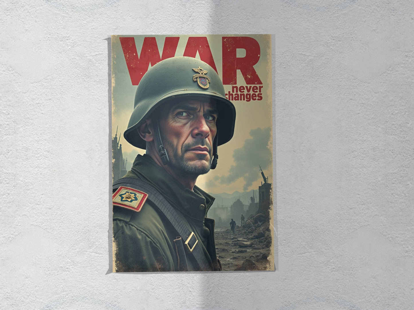 War never changes quote poster