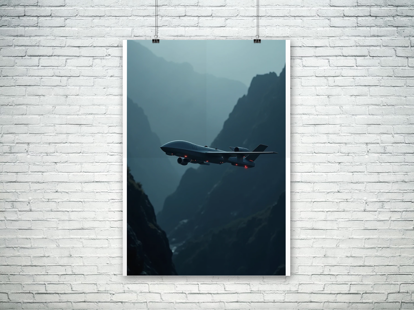Military drone v2 poster