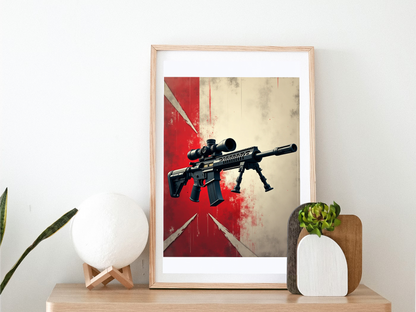 M110 SASS Sniper rifle poster