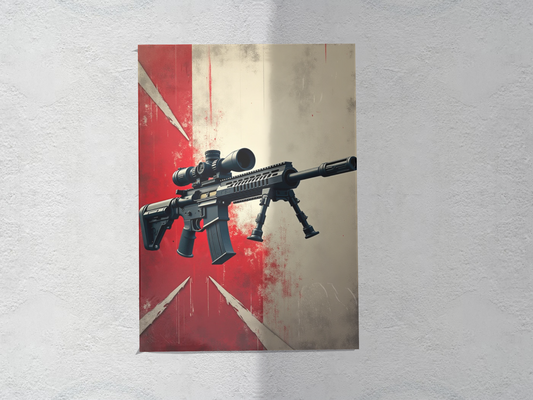 M110 SASS Sniper rifle poster