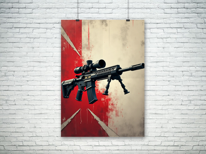 M110 SASS Sniper rifle poster