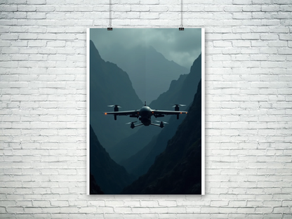 Military drone poster