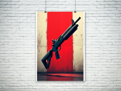 Mossberg 590 shotgun poster