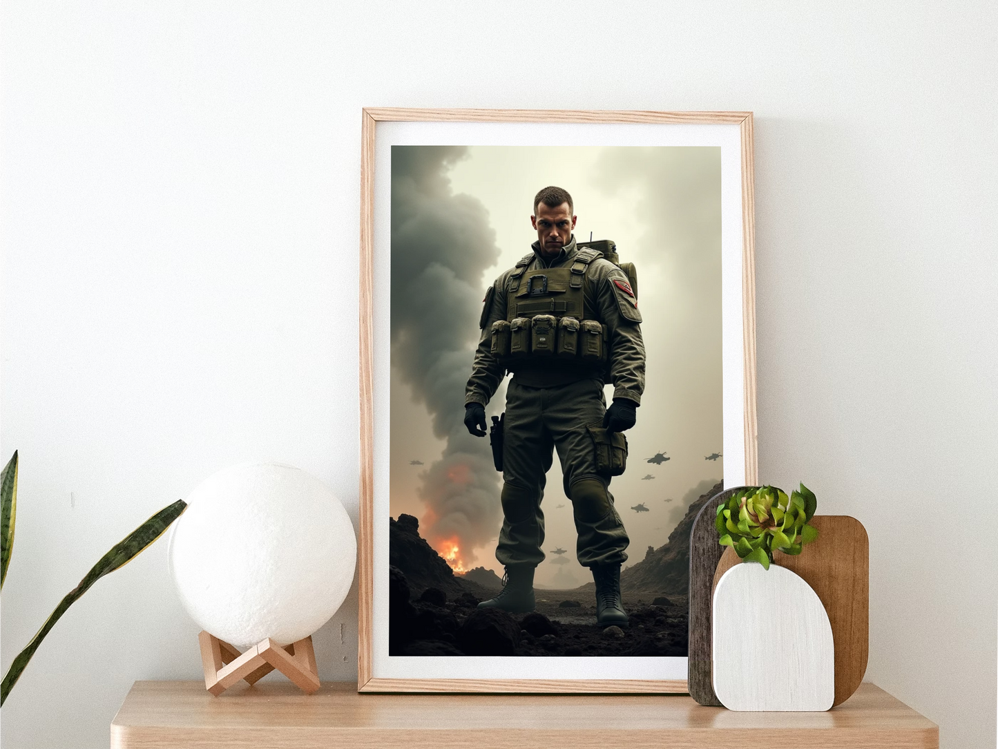 Soldier poster nr 2, military poster, fighter poster, army poster, military wall art