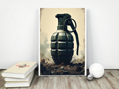 HE grenade poster