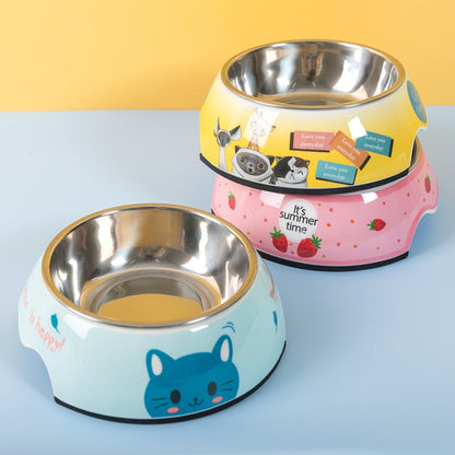 Cartoon pet bowls