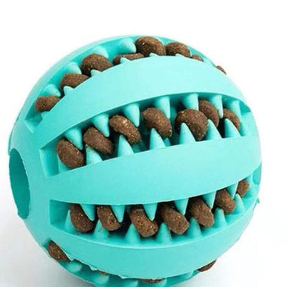 Rubber ball pulling toy