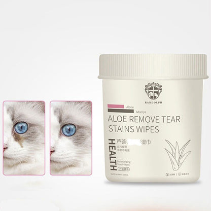 Pet stain wipes with aloe vera