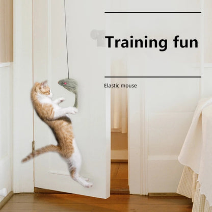 Door clip hanging cat toy