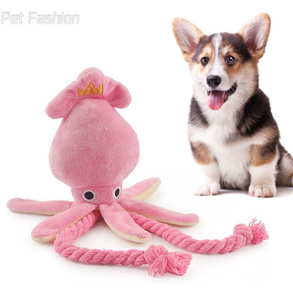 Pink octopus chewing toy